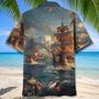 Sailboat Pirate Vintage Hawaiian Shirt