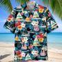 Sailboat Tropical Flower Hawaiian Shirt