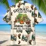 Sasquatch Camp Fire Drinking Team Hawaiian Shirt