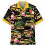 School Bus Nature Hawaiian Shirt