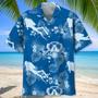 Scuba Diving blue Hawaiian Shirt