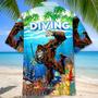 Scuba Diving Diving Hawaiian Shirt