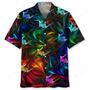 skiing color hawaiian shirt