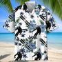 Skiing White Nature Hawaiian Shirt