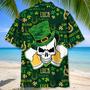 Skull Beer Green Irish St.Patrick Day Hawaiian Shirt