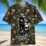 Skull Camouflage Hawaiian Shirt