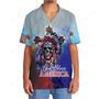 Skull God Bless America Hawaiian Shirt