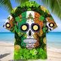 Skull Irish St.Patrick Day Hawaiian Shirt