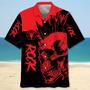 Skull Punk Rock Hawaiian Shirt