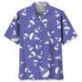 skydiving purple hawaiian shirt