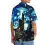 Starry Night Alien Bigfoot Rock&Roll Hawaiian Shirt