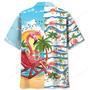 Summer Vacation Flamingo Hawaiian Shirt