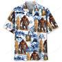 Surfing Bigfoot Surfboard Hawaiian Shirt