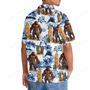 Surfing Bigfoot Surfboard Hawaiian Shirt