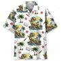 Teacher Tropical Dinosaur Hawaiian Shirt