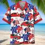 Tow Truck Happy July Hawaiian Shirt