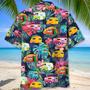 Tropical Camping Color Hawaiian Shirt