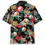 Tropical Flowers With Baseball Gloves Hawaiian Shirt