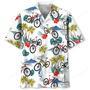 Tropical Mountain Bike Hawaiian Shirt Men