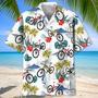 Tropical Mountain Bike Hawaiian Shirt Men