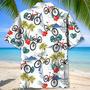 Tropical Mountain Bike Hawaiian Shirt Men