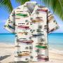 Tropical Palm Tree Pontoon Hawaiian Shirt