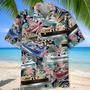 Tropical Pontoon Boat Hawaiian Shirt