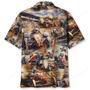 Vintage Dirt Track Racing Sprint Car Hawaiian Shirt