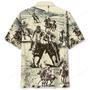 Vintage Horse Polo Sport Hawaiian Shirt