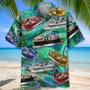 Vintage Pontoon Boat Hawaiian Shirt