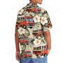 Vintage Street Red Food Truck Hawaiian Shirt