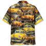 Vintage Yellow Taxi Hawaiian Shirt