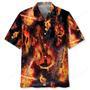 Violin In Fire Hawaiian Shirt