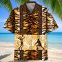 volleyball leopard skin hawaiian shirt