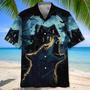 Wolf In A Full Moon Horror Night Hawaiian Shirt