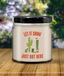 Christmas Cactus, New Mexico Gifts, Arizona Gifts, Cactus Lover Gift, 9 Oz. Vanilla Scented Soy Wax Cactus Candle