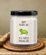 Happy Father's Day To A Turtley Amazing Dad Candle 9 Oz Vanilla Scented Soy Wax Blend Candles Funny Gift