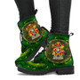 Prendergast Irish Family Crest Leather Boots Celtic Tree (Green)