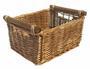 Charming Wicker Log Basket for Rustic Home Decoration