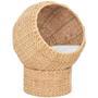 Deep Gold Honey Rattan Wicker Storage Basket with Handle