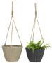 Stylish Round Rattan Planter for Home and Garden Use