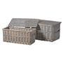 Stylish Wicker Laundry Storage Basket for Home Organization