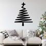 Modern Abstract Christmas Tree Metal Wall Art for Home Decor