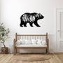 Nature-Inspired Bear Mountain Metal Wall Art for Home Decor