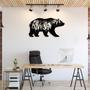 Nature-Inspired Bear Mountain Metal Wall Art for Home Decor