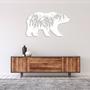 Nature-Inspired Bear Mountain Metal Wall Art for Home Decor