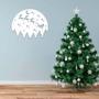 Christmas Night Scenery Metal Wall Art for Holiday Décor