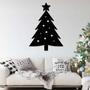 Festive Christmas Tree Metal Wall Art for Holiday Home Decorations