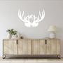 Rustic Deer Antlers Metal Wall Art for Home Decor