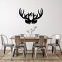 Rustic Deer Antlers Metal Wall Art for Home Decor